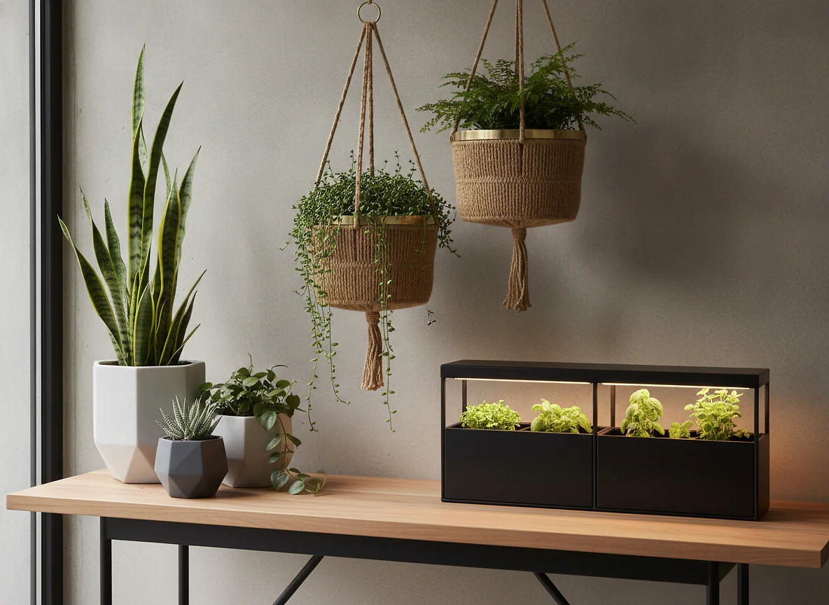 Les trois grandes familles de jardinières intérieures design